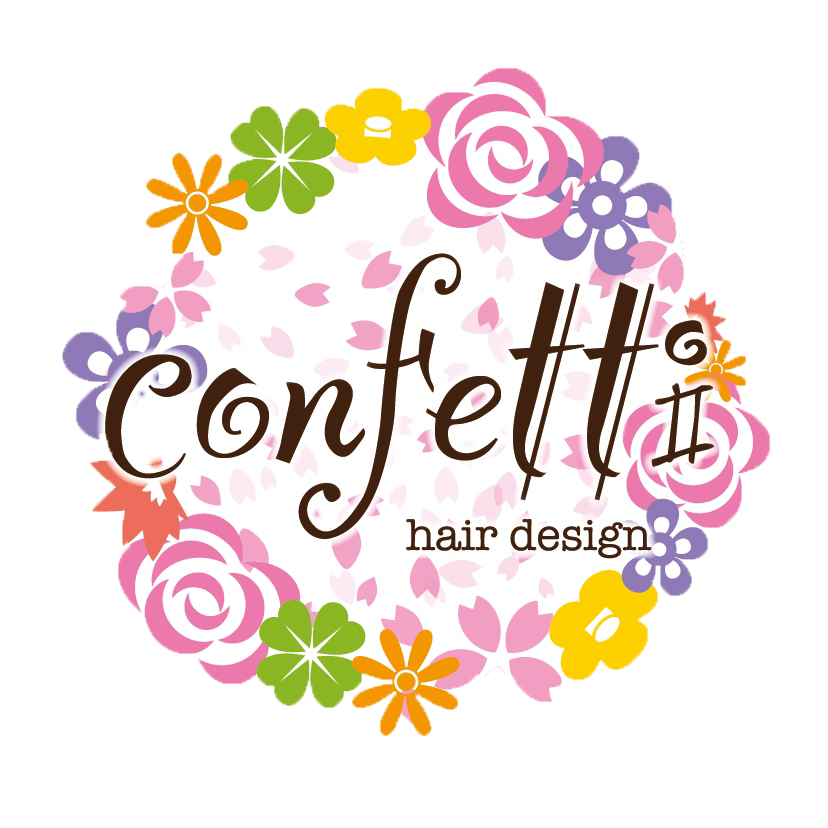 Confetti hair design 公式ロゴ